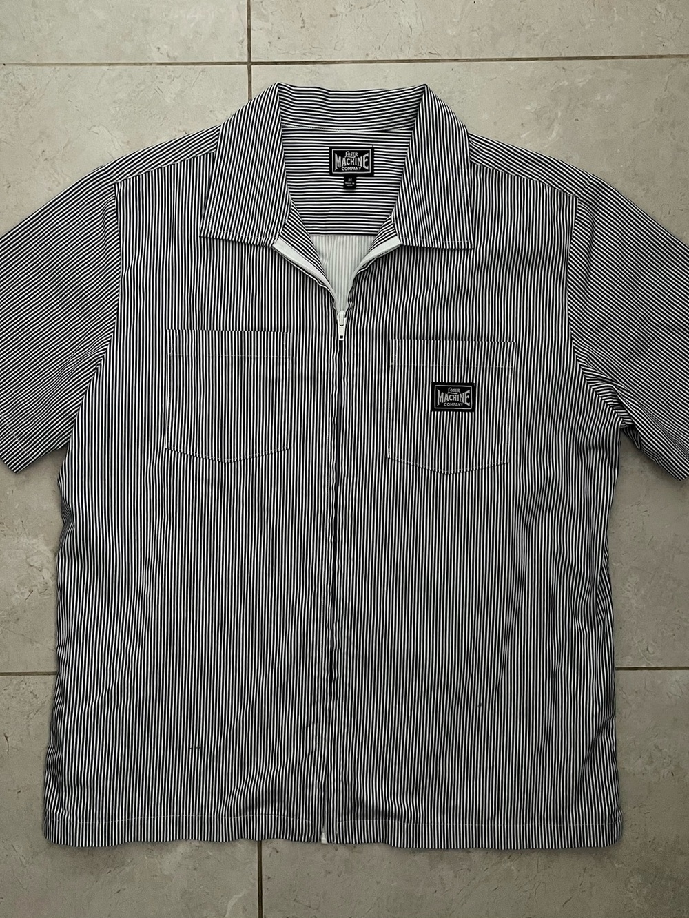 Loser Machine Mechanic Short Sleeve Zip Shirt